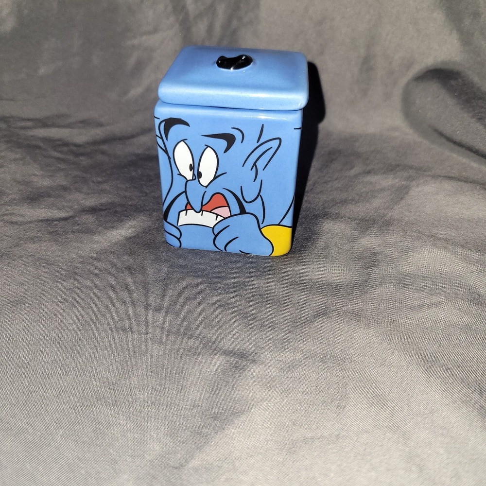 Vintage Disney Aladdin Genie Mini Jar With Lid
